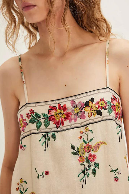 Bali Emerald-Strap Mini Dress