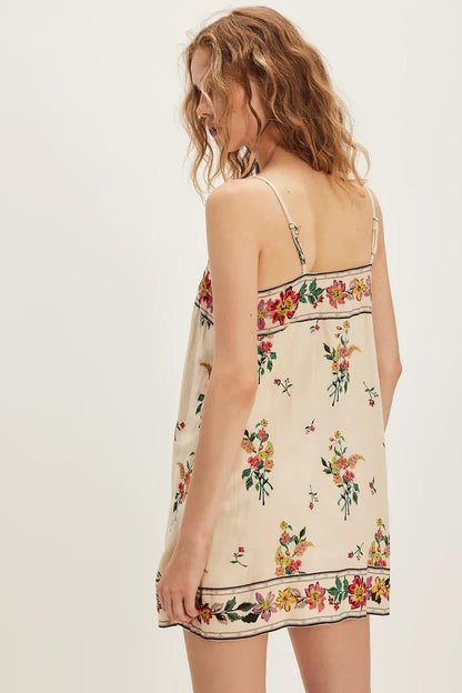 Bali Emerald-Strap Mini Dress