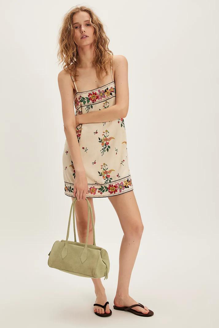 Bali Emerald-Strap Mini Dress