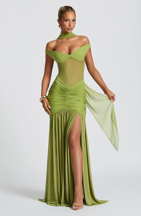 The Alaia Drape Maxi Dress